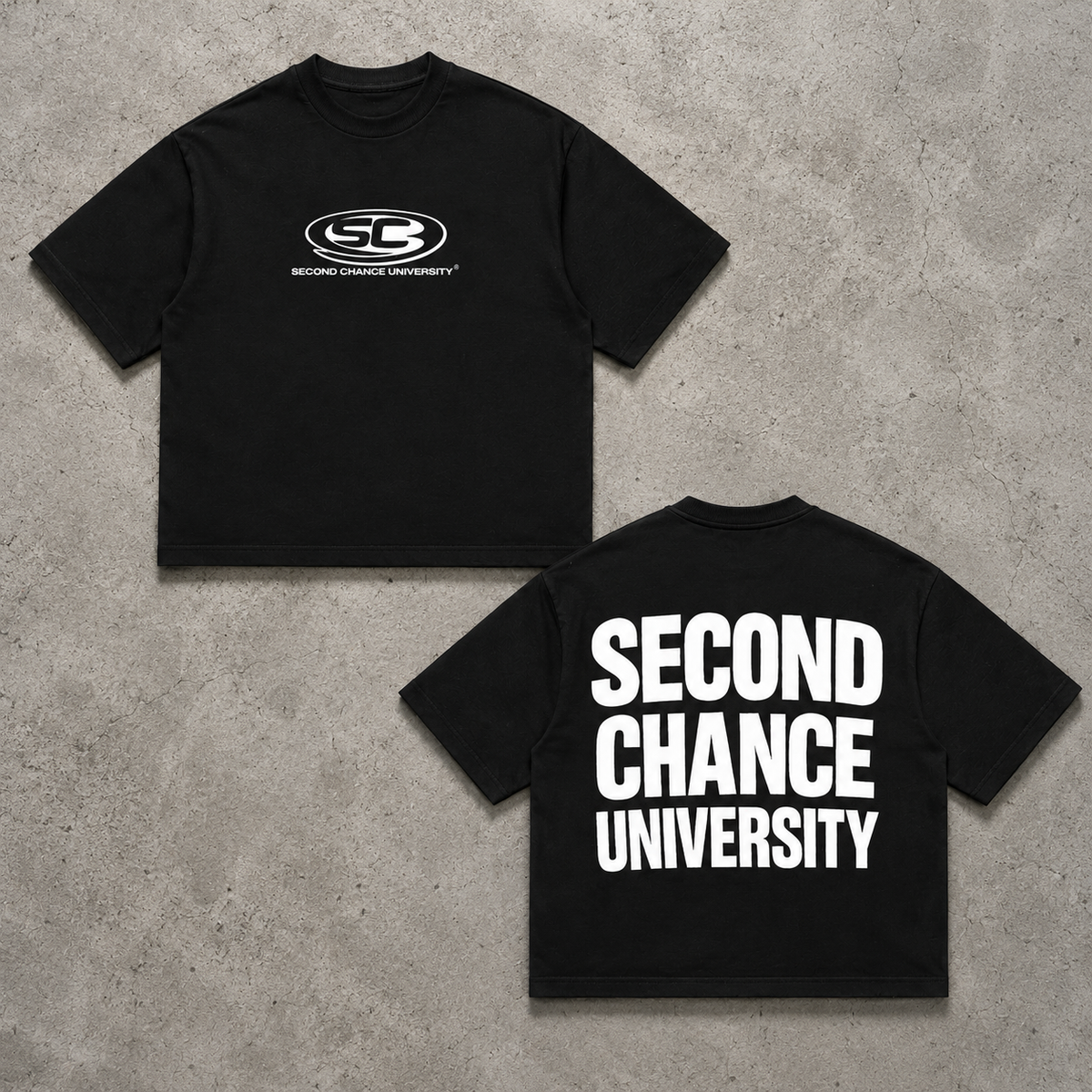 BLACK & WHITE LOGO TEE